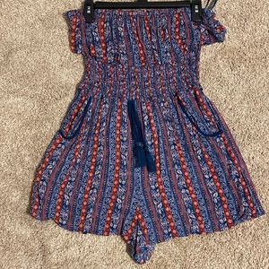 Tube top romper